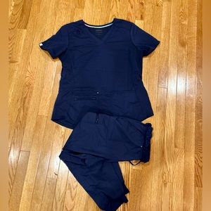 Navy Blue Scrubs (Top and Pants)